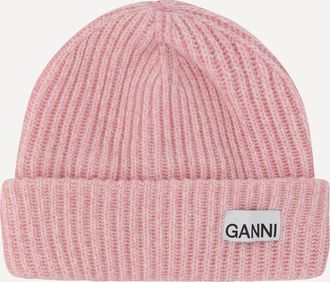 Ganni Beanie Hat Female UNI