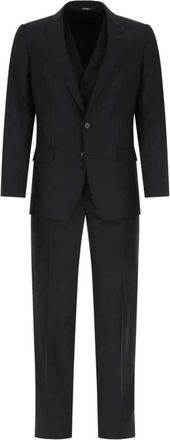 Dolce & Gabbana Heren, Pakken, Blauw, Maat: XL Zijde