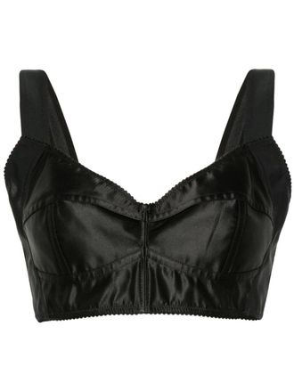Dolce & Gabbana Korset top - Zwart