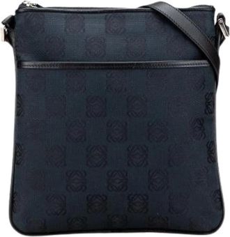 Loewe Borsa a tracolla Pre-owned in tela - - Pre-owned - Donna - Blu - ONE SIZE