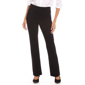 Karen Kane Stretch Twill Bootcut Pants in Black at Nordstrom, Size X-Small P