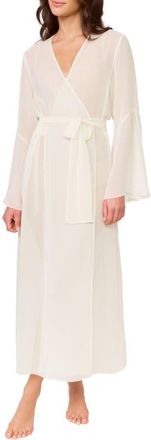 Rya Collection Holland Tie Waist Robe in Ivory at Nordstrom, Size X-Large