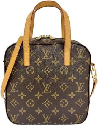Louis Vuitton Pre-owned Monogram Canvas Handbag - Dames - Vintage Handtas - Bruin - ONE Size - Vintage