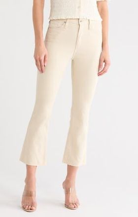 AG - Adriano Goldschmied Farrah High Waist Raw Hem Crop Bootcut Jeans in Opal Stone at Nordstrom Rack, Size 23