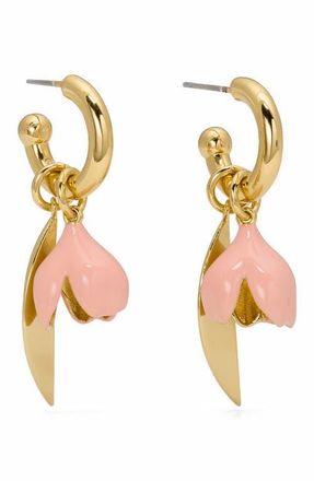 Kate Spade New York golden bloom flower drop earrings in Pink. at Nordstrom