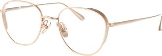 Linda Farrow Stijlvolle Optische Bril Hardy Collectie - Dames - Brillen - Geel - 52 MM - Accessoires