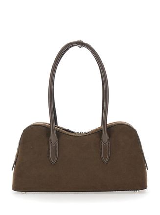 Stella McCartney Womens Shoulder Bag Padlock Brown True Hemp