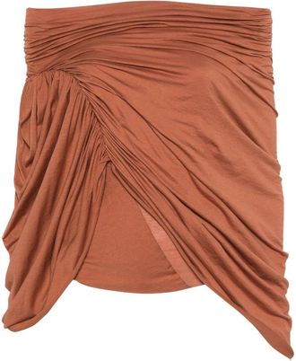 Rick Owens Nun T cotton top - women - Organic Cotton - 40 - Brown