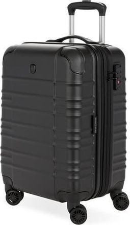 SwissGear Travel Gear 21-Inch Hardside Spinner Carry-On Suitcase in Black at Nordstrom Rack