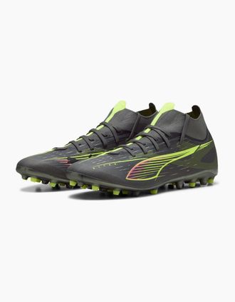 Puma Mens Ultra 5 Match+ Mg Firm Ground Football Boots - Grey - Size: 10.5
