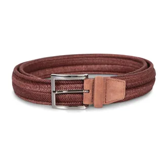 Orciani Belts, male, Brown, Size: 100 CM Braided Linen Belt