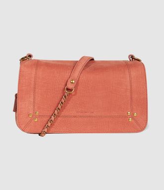 Jerome Dreyfuss Sac Bobi Imprimé Croco Terracotta