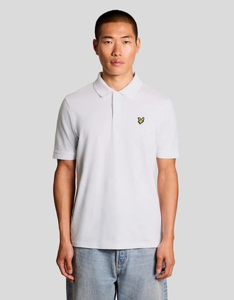 Lyle & Scott Lyle And Scott Mens Jacquard Tipped Polo Shirt - White - Size: 40