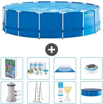 Intex Piscina Con Estructura Redonda - 457x122 Cm - 9-piezas S576
