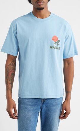 Market Have a Nice Day 3D Cotton Graphic T-Shirt in Blue at Nordstrom, Size Xx-Large