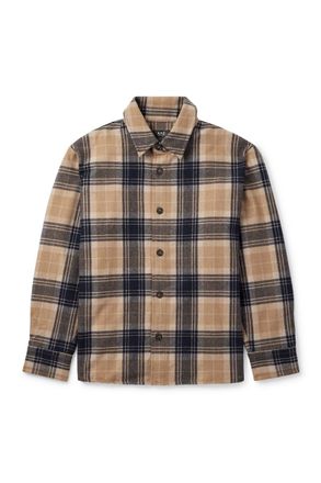 A.P.C. Bobby Oversized Checked Wool-Blend Flannel Overshirt