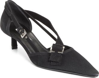 Prada Kitten Heel Pointed Toe Pump in Nero at Nordstrom, Size 6.5Us