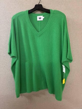 Windsor Womens Cashmere Tee In Spring Green