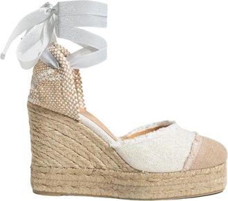 Castaner Pala Talon Wedges - Dames - Sleehakken - Wit - 41 EU - Schoenen