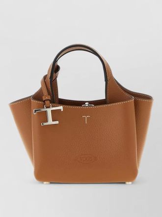 Tod's leather micro bag structured top handle strap