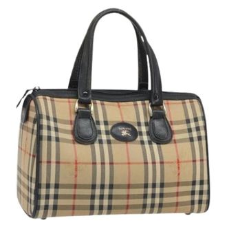 Burberry Pre-owned Handbags, female, Beige, Size: ONE SIZE Pre-owned Vintage Hand Bag