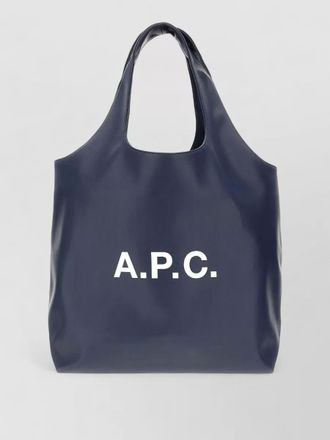 A.P.C. recycled leather shoulder tote bag dual handles