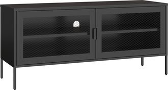 Happy Garden Mueble Tv En Metal 120cm Negro Tom