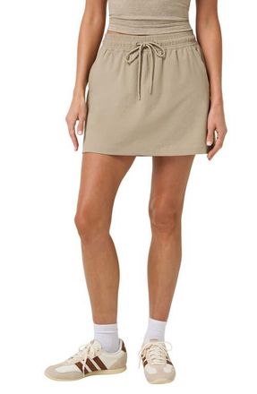 Travis Mathew Breeze Blend Timeless Drawstring Skort in Soft Taupe at Nordstrom, Size X-Large