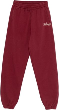 Sporty & Rich Classic Logo Trainingsbroeken - Dames - Sweatpants - Rood - M - Katoen - Broeken