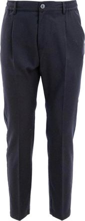 Cruna Pantaloni con pieghe frontali - Blu