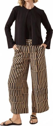 Lyssé Santana Pleated Trouser In Brown