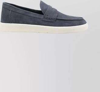 Hogan suede sneakers with round toe and rubber sole