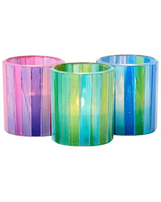 Two's Company Set of 3 Mosaic Tealight / Votive Candle Holders