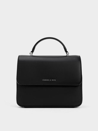 Charles & Keith Octavia Front Flap Top Handle Bag