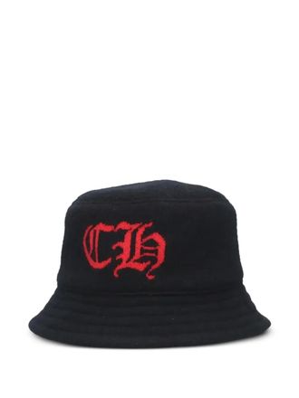 Chrome Hearts Cappello bucket con ricamo - Nero