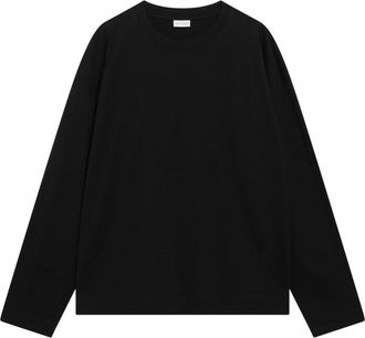 Dries Van Noten Hegland T-Shirt - Heren - Longsleeves - Zwart - L - Katoen - Tops