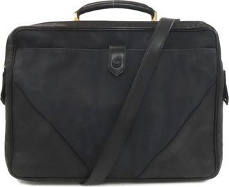 Chanel Black Canvas Briefcase (Pre-Owned)