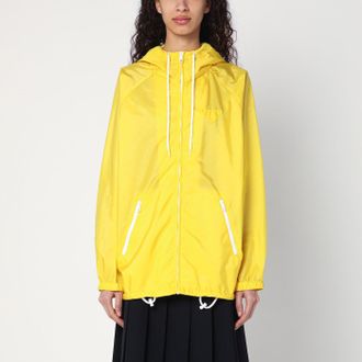 Prada Impermeabile giallo in Re-Nylon leggero