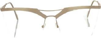 Frankie Morello Occhiali da vista Clubmaster - - Accessories - Donna - Beige - ONE SIZE