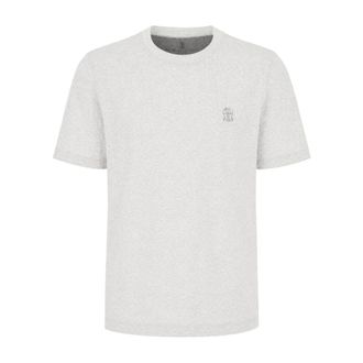 Brunello Cucinelli Hombre, Camisetas, Gris, Talla: S