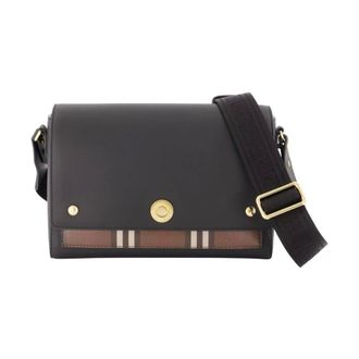 Burberry Tassen, Dames, Zwart, ONE Size, Ll Medium Note Vvv Schoudertas