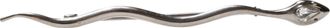 Dolce & Gabbana Silver Brass Crystal Spilla Serpente Mens Brooch Pin Accessory