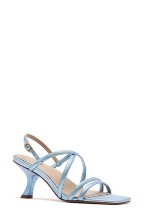 FRANKiE4 Giselle Ankle Strap Slide Sandal in Blue Metallic at Nordstrom, Size 8.5