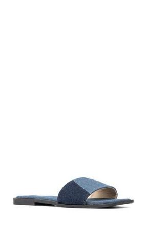 New York & Company Janice Slide Sandal in Blue at Nordstrom Rack, Size 7.5