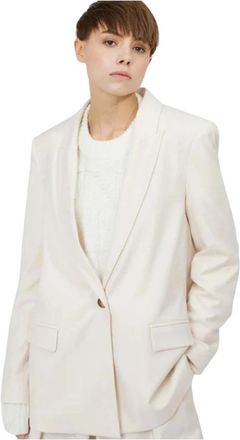 Silvian Heach Sportjas - Dames - Blazers - Beige - S - Polyester - Jassen