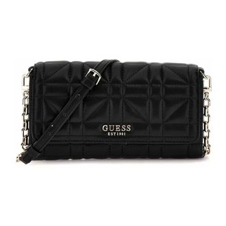 Guess Assia Crossbody Flap Organizer - Dames - Tassen - Zwart - Maat: ONE Size