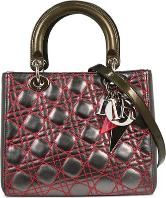 Dior 2011 medium Lady Dior Anselm Reyle tote bag - Grey
