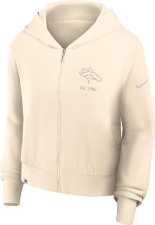 Nike Denver Broncos Established Womens Nike Womens NFL Full-Zip Hoodie in Brown | 035D15A8W-N29