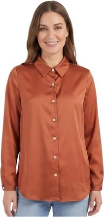 Am&eacute;lie & Am&eacute;lie Leonia Blouse - Dames - Overhemden - Oranje - 2XL - Overhemden
