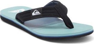 Quiksilver Molokai Layback II Flip Flop in Blue Stripe at Nordstrom Rack, Size 14